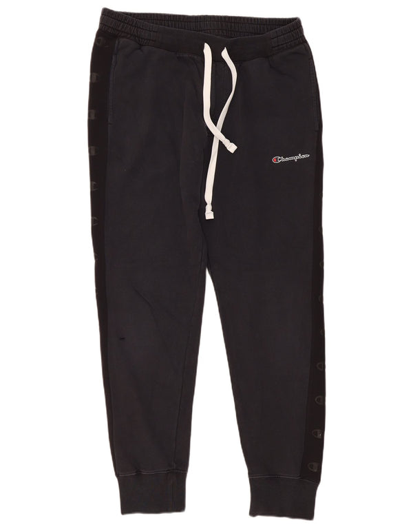 Champion Herre træningsdragt Bukser Joggers Large Navy Blue Colourblock