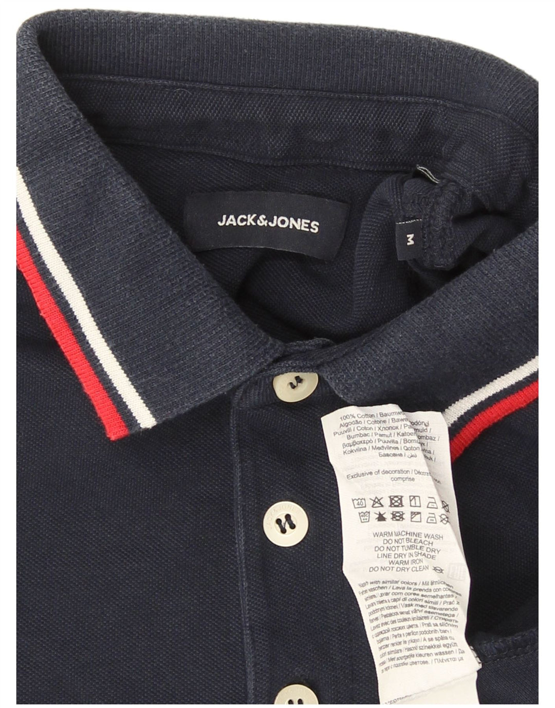Jack & Jones herre poloshirt Medium marineblå bomuld