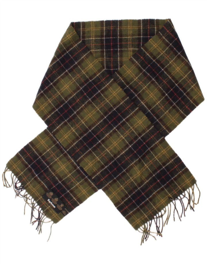 Barbour Herre rektangel tørklæde One Size Grøn Plaid