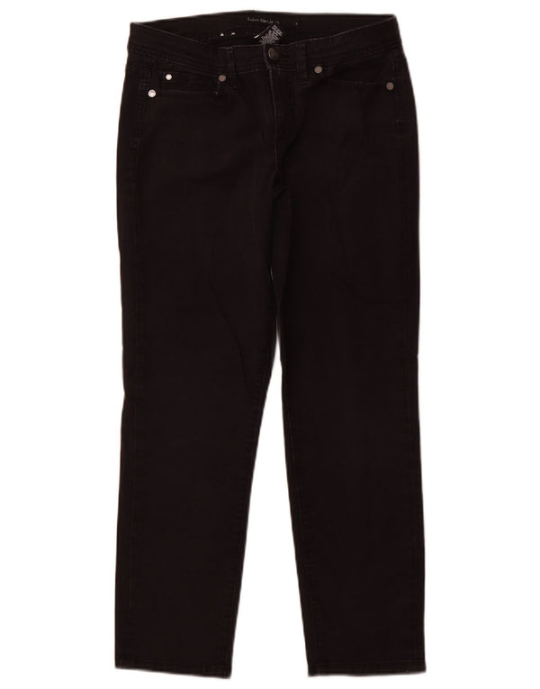 Calvin Klein Womens Crop Slim Jeans US 4 Small W28 L26 Black Bomuld