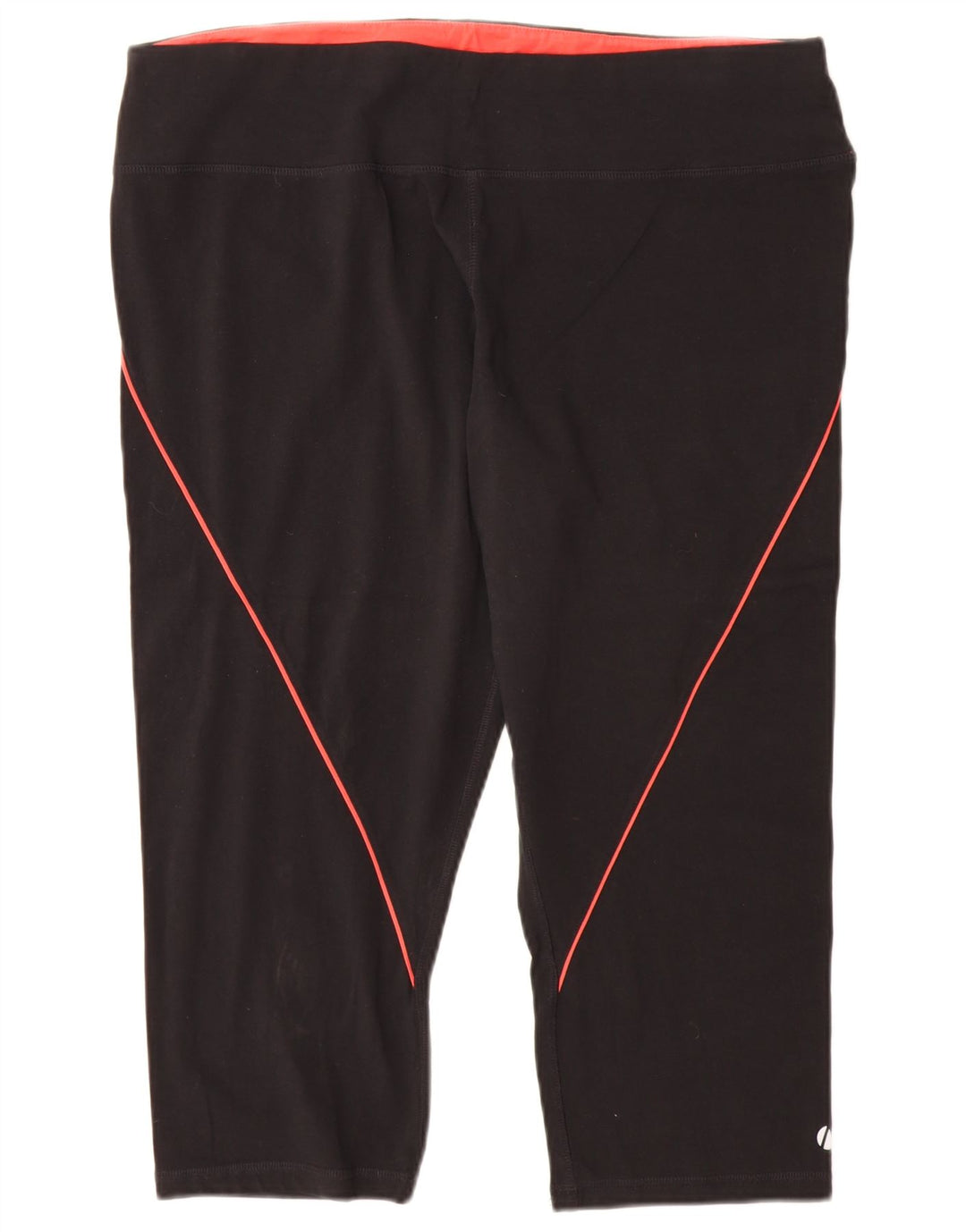 Marks & Spencer Dame Capri Leggings UK 22 3XL Sort Bomuld