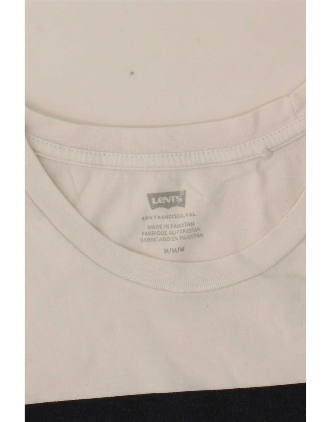 Levi's Grafisk T-shirt top til kvinder UK 14 Medium White