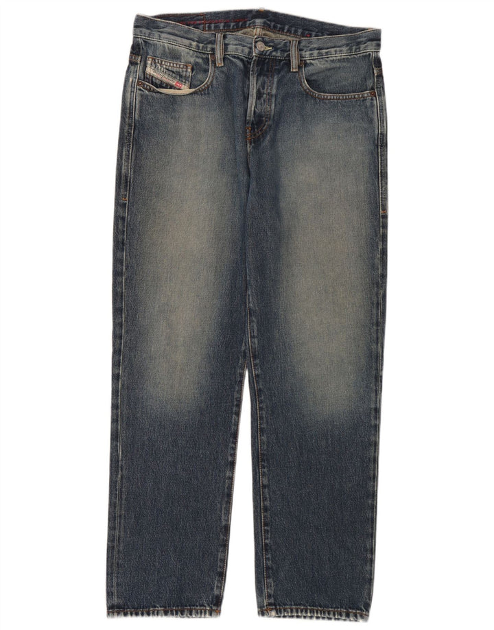 Diesel Straight Jeans til mænd W32 L30 Blå Bomuld