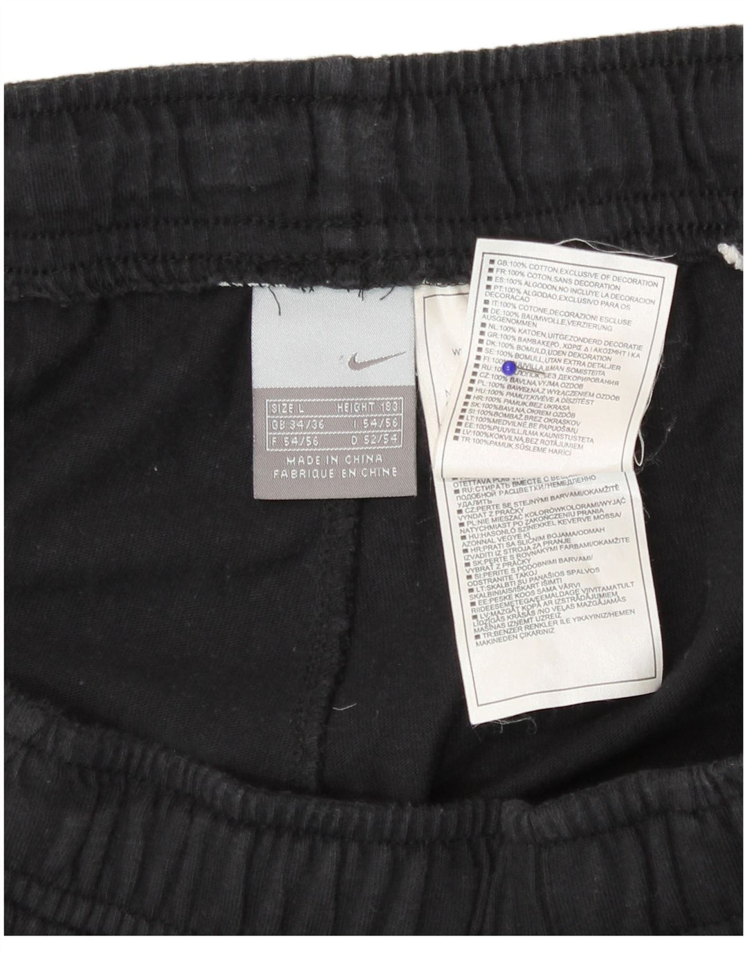Nike sportsshorts til mænd, store sorte bomuld