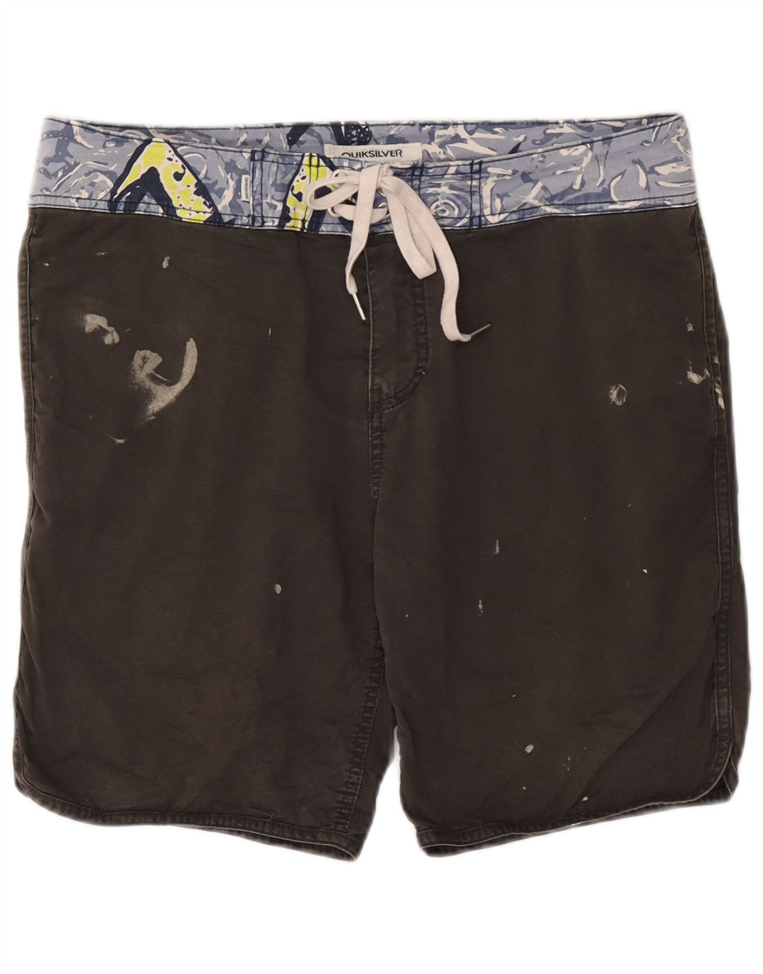 Quiksilver Grafiske badeshorts til mænd mellemgrå bomuld