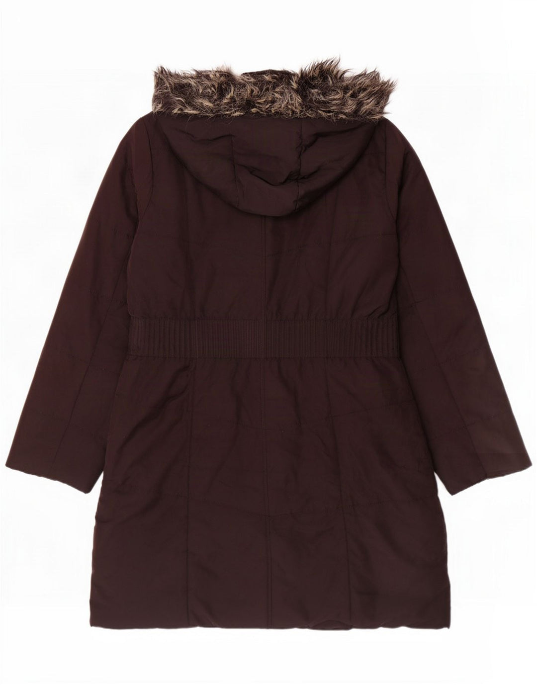 M&Co Dame Hooded Polstret Frakke UK 18 XL Brun Polyester