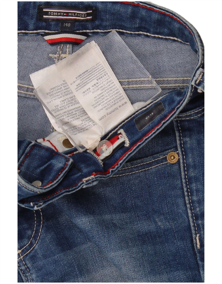 TOMMY HILFIGER Slim Jeans til drenge 9-10 år W26 L24 blå bomuld