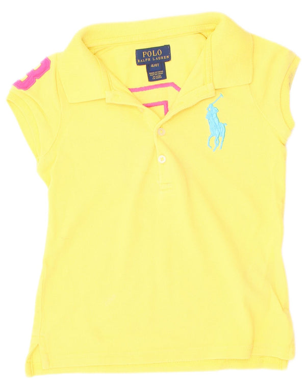 Polo Ralph Lauren drenge grafisk skjorte 3-4 år gul bomuld