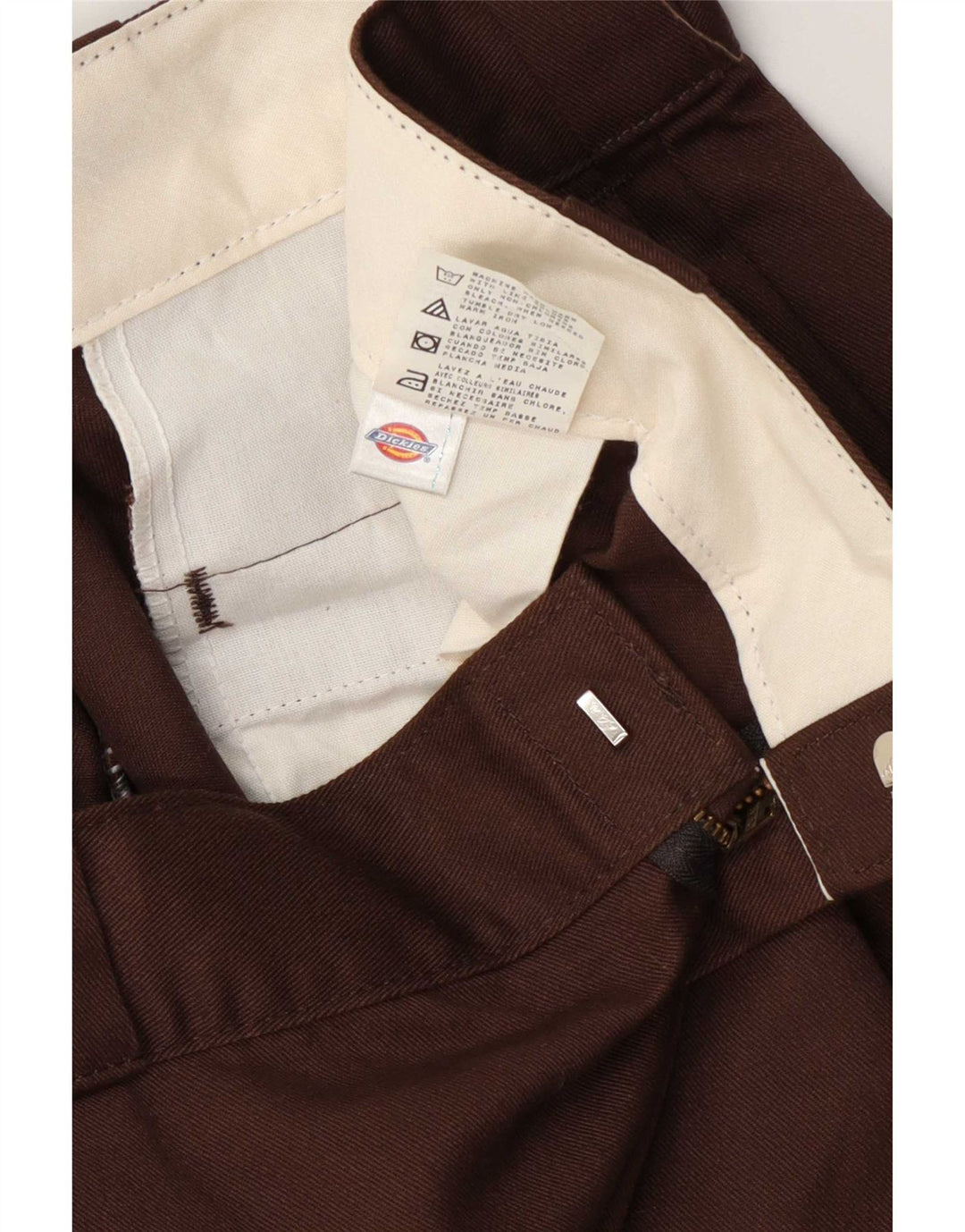Dickies Straight Cargo bukser til mænd W36 L31 brun polyester