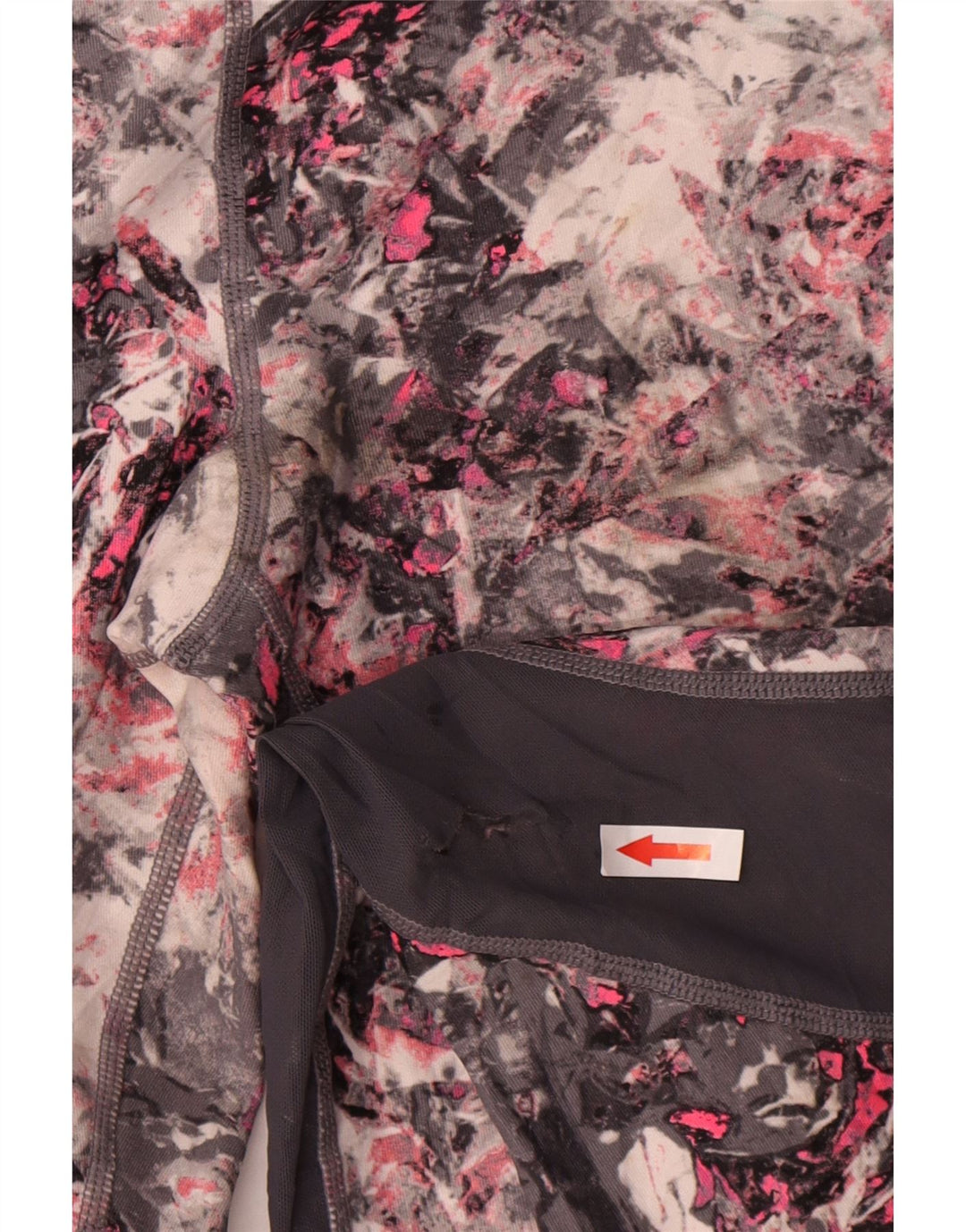 Calvin Klein Womens Abstrakt Mønster Leggings UK 8 Small Multicolored