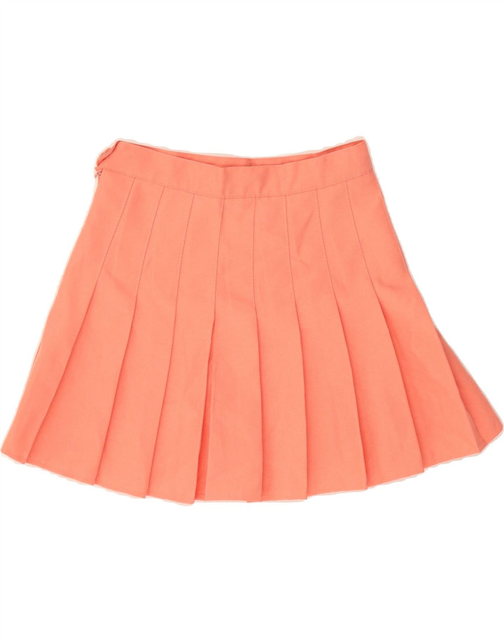 AMERICAN APPAREL Womens Pleated A-Line Skirt W26 Small  Pink Vintage American Apparel and Second-Hand American Apparel from Messina Hembry 
