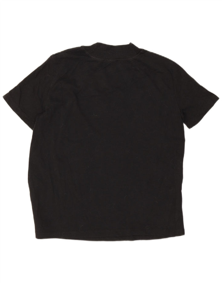 Zara Dame T-Shirt Top UK 10 Lille Sort