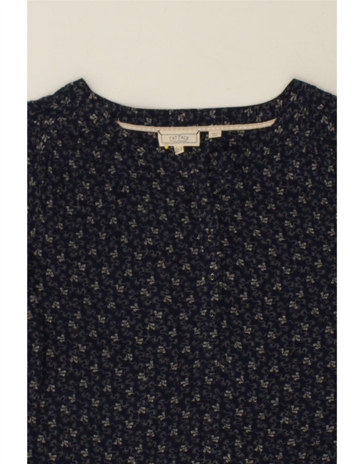 FAT FACE Womens Tunic Dress UK 12 Medium Navy Blue Viscose | Vintage Fat Face | Thrift | Second-Hand Fat Face | Used Clothing | Messina Hembry 