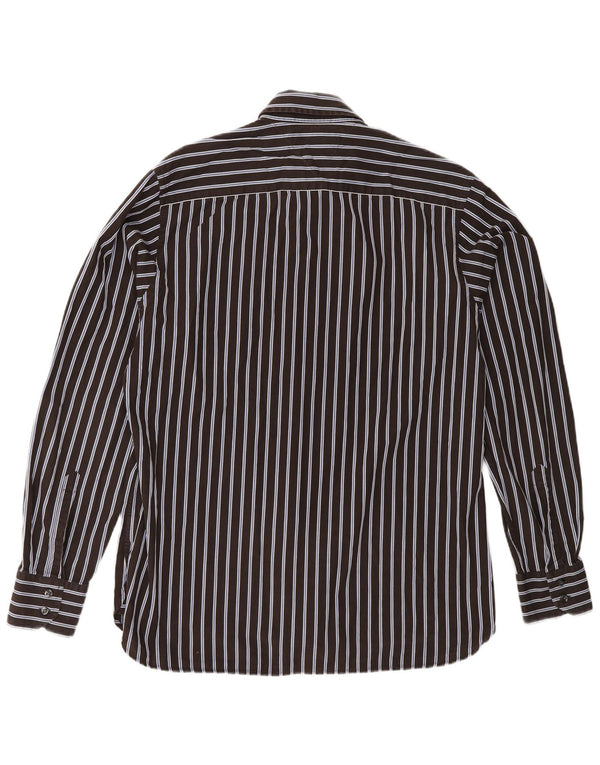 TOMMY HILFIGER Herreskjorte Medium brun stribet bomuld