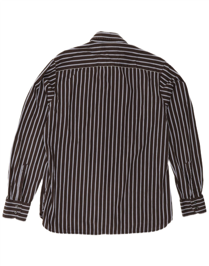 TOMMY HILFIGER Herreskjorte Medium brun stribet bomuld