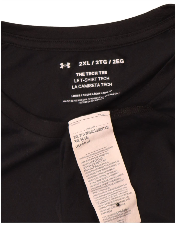 Under Armour Herre T-Shirt Top 2XL Sort Polyester