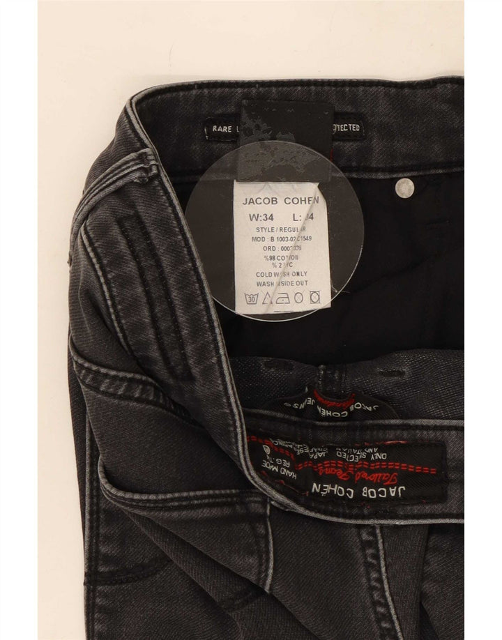 Jacob Cohen Herre Straight Jeans W34 L34 Grå Bomuld