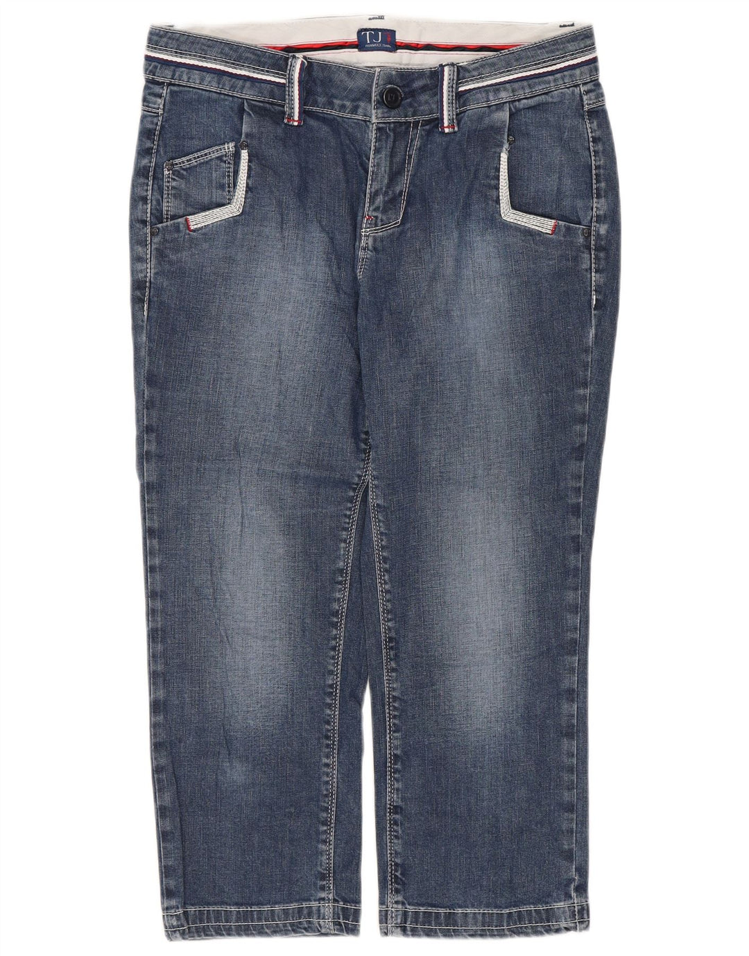 Trussardi Dame Capri Jeans W26 L20 Blå Bomuld