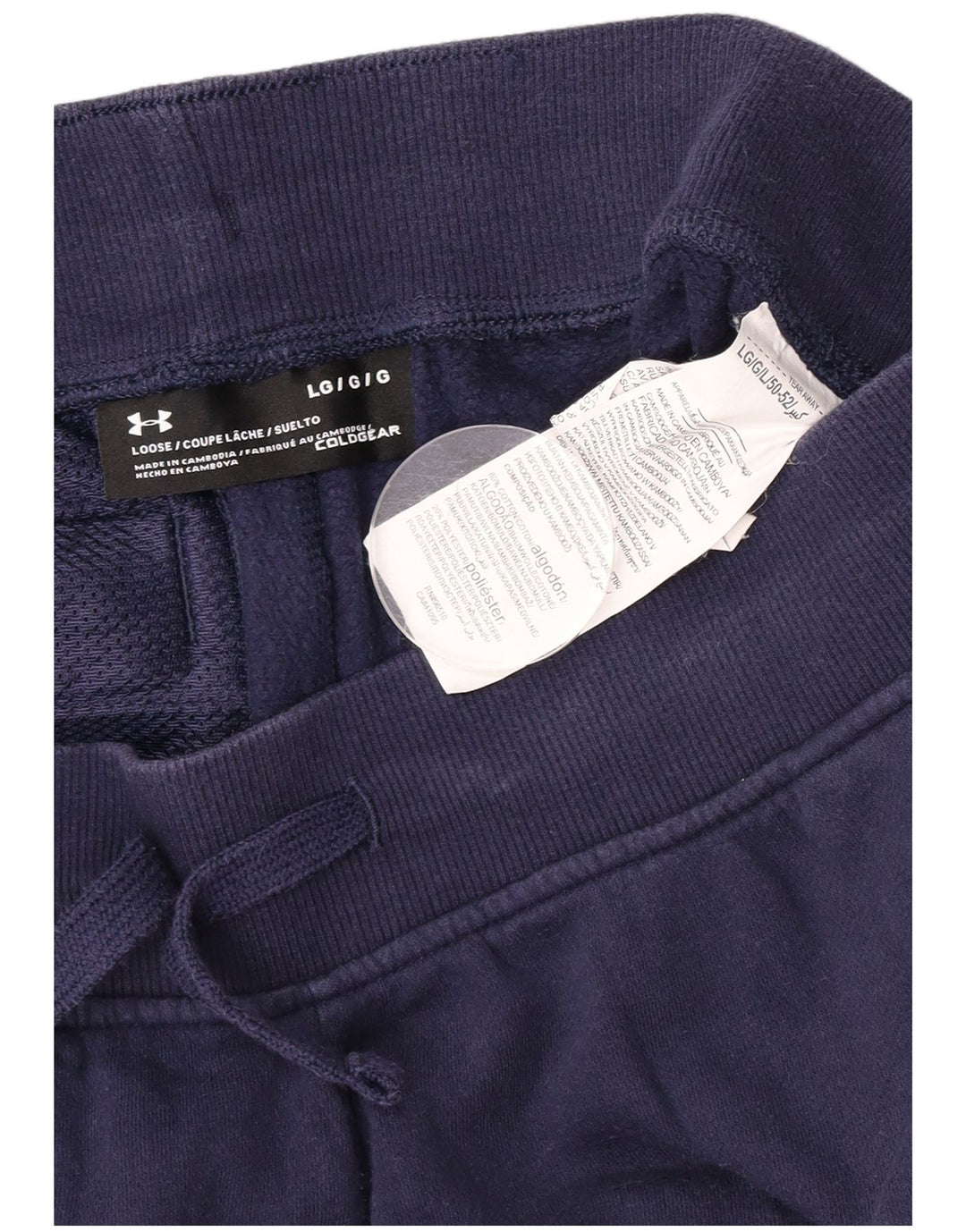 Under Armour Herre Cold Gear Træningsdragt Bukser Joggers Large Navy Blue