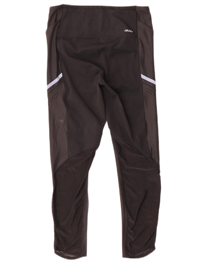 New Balance Dame Leggings UK 12 Medium Sort Polyester