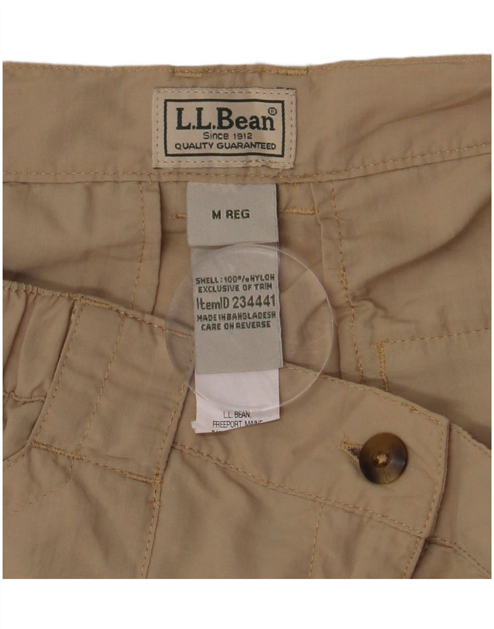 L.L.BEAN Herre Cargo Shorts Medium W32 Beige Nylon