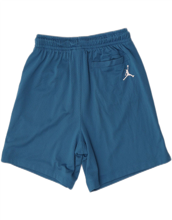 Jordan Herre grafiske sportsshorts Små blå polyester
