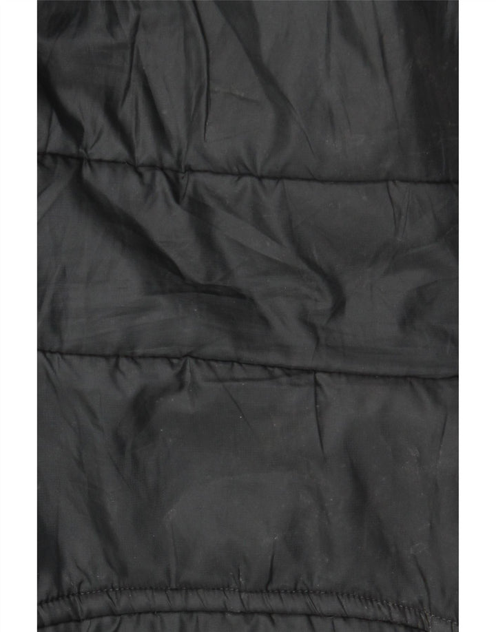 Weird Fish Herre hættepolstret jakke UK 38 Medium Sort Polyester