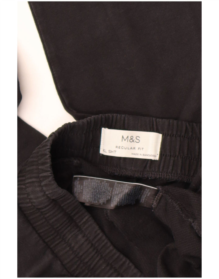 Marks & Spencer Herre Regular Fit træningsdragt bukser XL sort bomuld