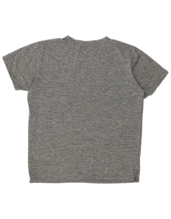 Puma Herre grafisk T-shirt Top Medium Grey Flecked