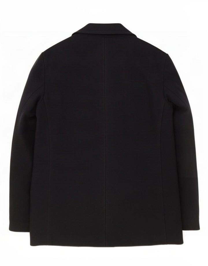 Slam Herre Pea Coat UK 40 Large Navy Blue Wool