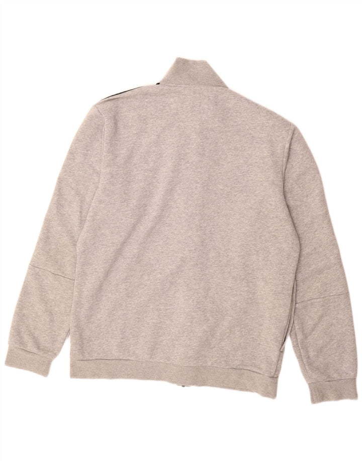 ADIDAS Træningsdragt til mænd, topjakke UK 44/46, stor grå bomuld