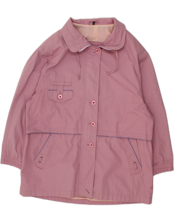 VINTAGE Womens Raincoat UK 22 3XL Purple Polyester Vintage Vintage and Second-Hand Vintage from Messina Hembry 