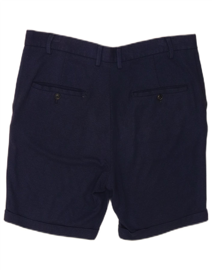 Zara Herre Chino Shorts EU 40 Medium W31 Navy Blue