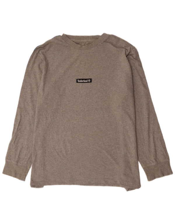 Timberland Herre Grafisk Top Langærmet 2XL Grå Colourblock Bomuld