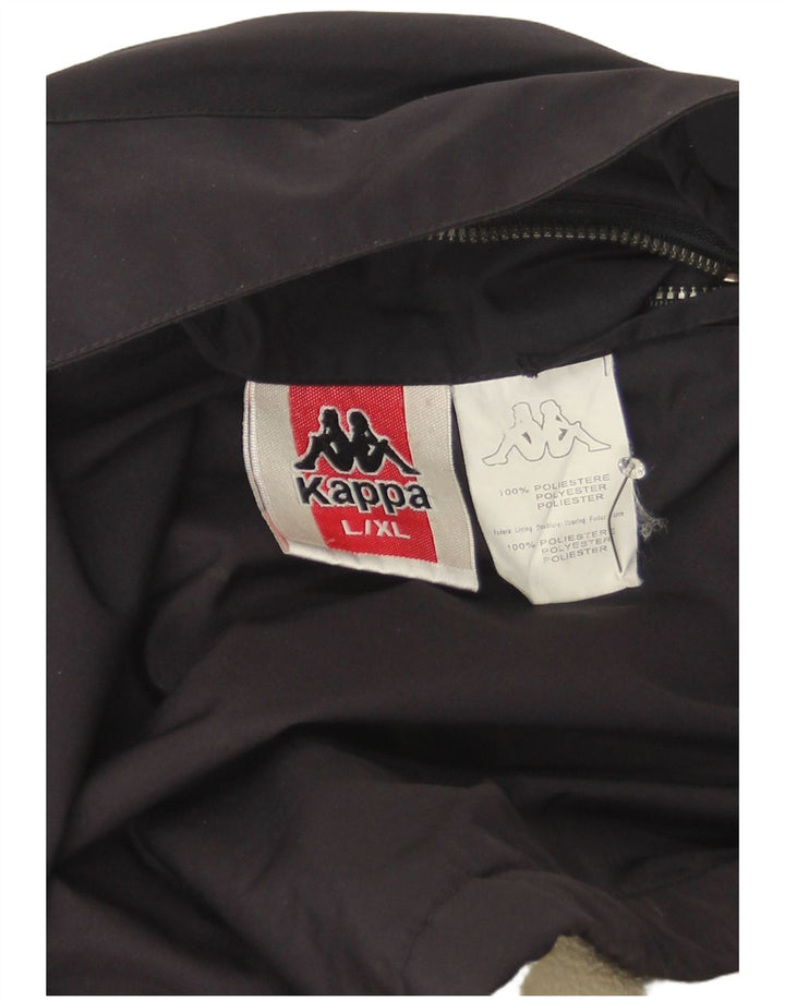 Kappa Herre Windbreaker Jacket UK 40 Large Navy Blue Polyester