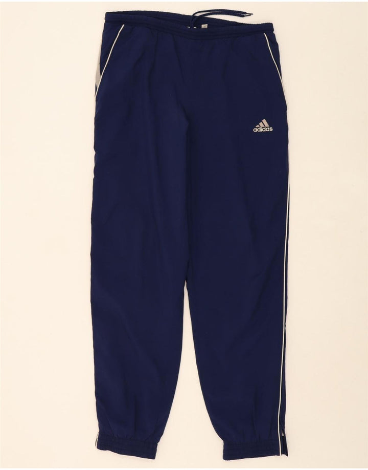 ADIDAS Boys Tracksuit Trousers Joggers 15-16 Years Navy Blue Polyester Vintage Adidas and Second-Hand Adidas from Messina Hembry 