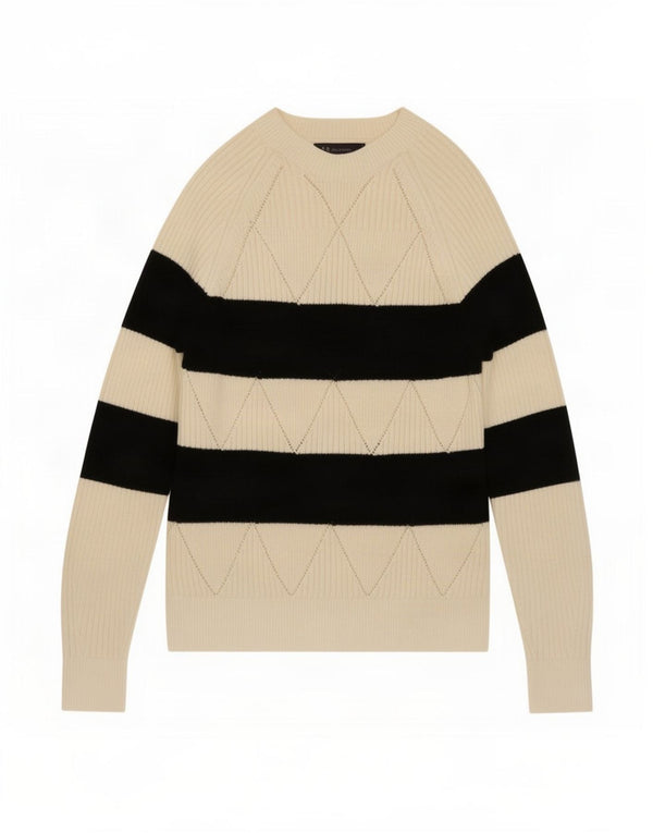 Marks & Spencer Womens Boat Neck Jumper Sweater UK 10 Small White