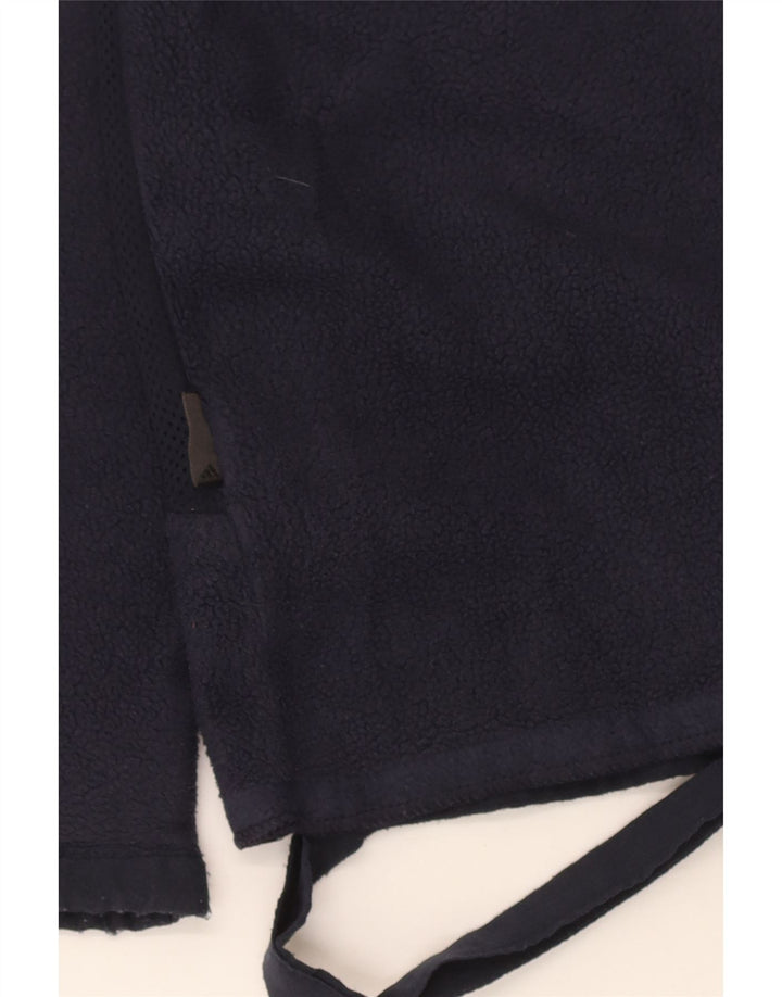 Adidas Fleecejakke til mænd UK 42/44 Large Navy Blue Polyester