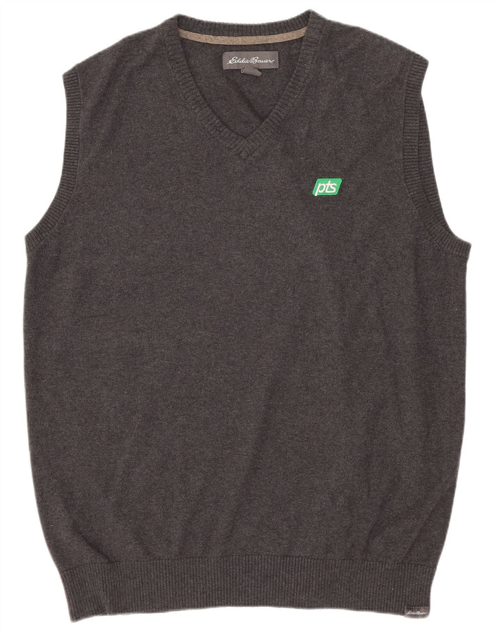 Eddie Bauer Herrevest Tank Top Stor Grå Bomuld