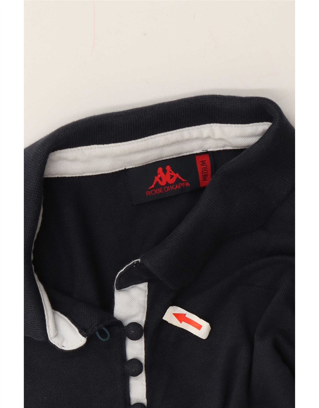 Kappa Dame Polo Shirt UK 14 Medium Navy Blue