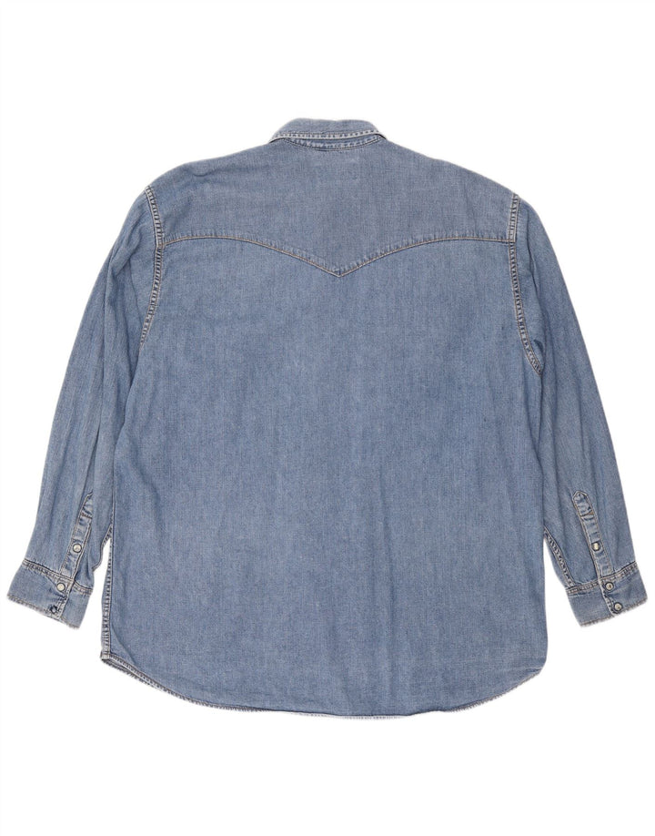 LEE Denimskjorte til mænd 2XL Blå Bomuld