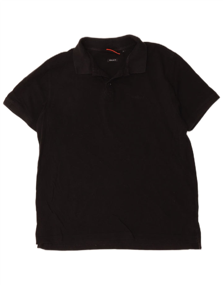 Pierre Cardin Herre Regular Fit Polo Shirt Stor sort bomuld