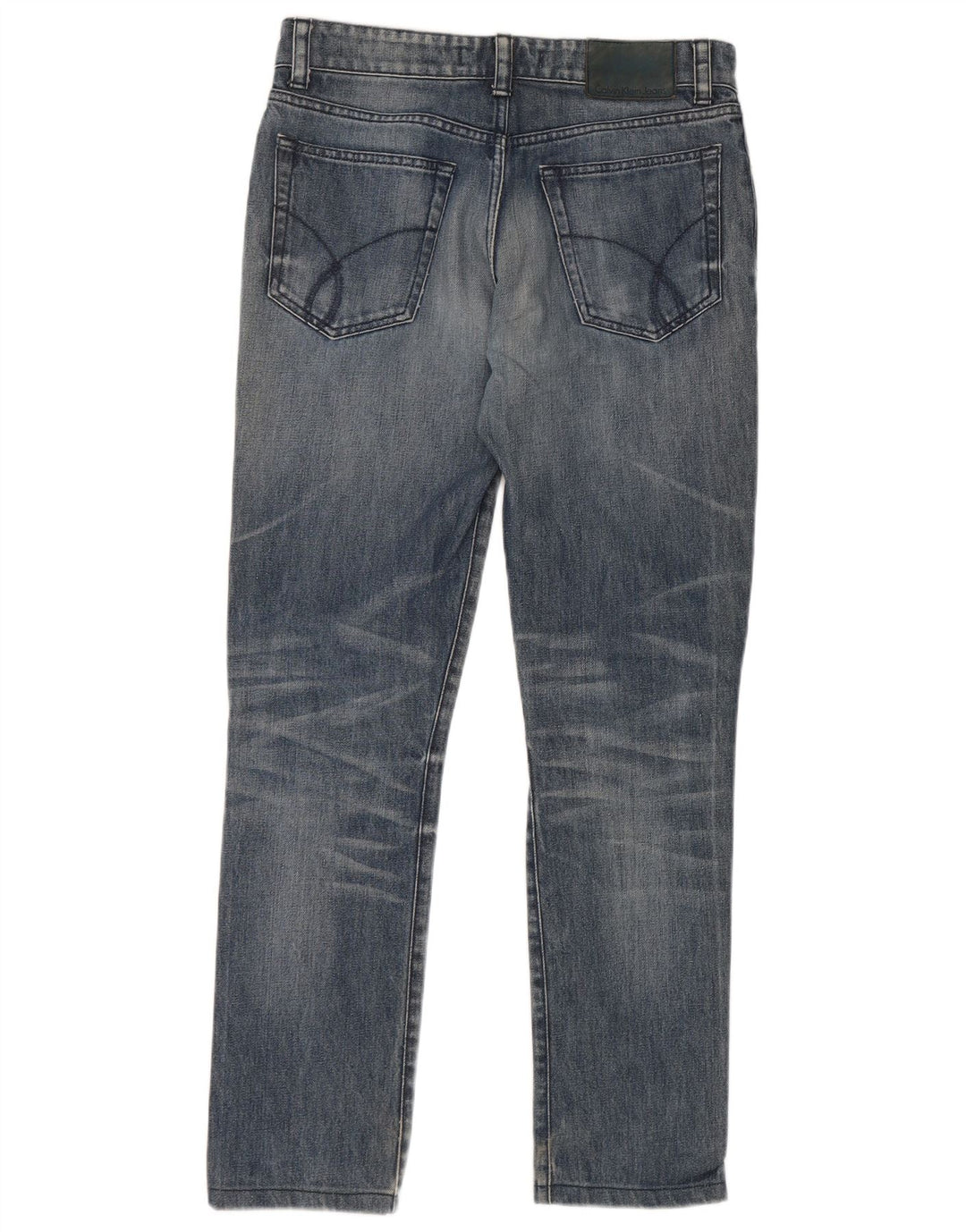 Calvin Klein Herre Slim Jeans W29 L29 Blå Bomuld