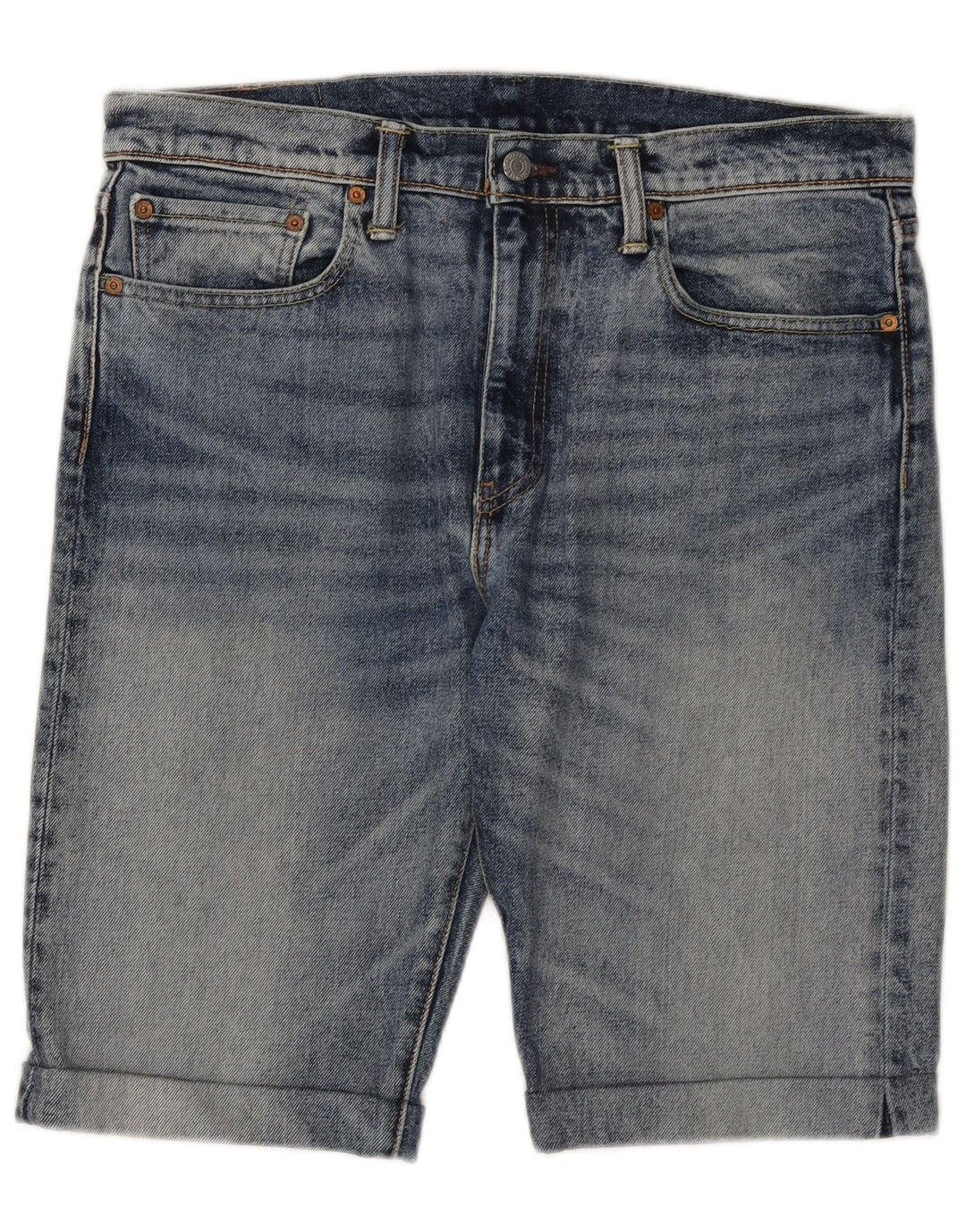 Levi's Herre 502 denimshorts W34 Large Blue Cotton