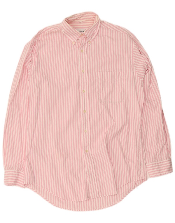 Benetton Herreskjorte Medium Pink Nålestribe