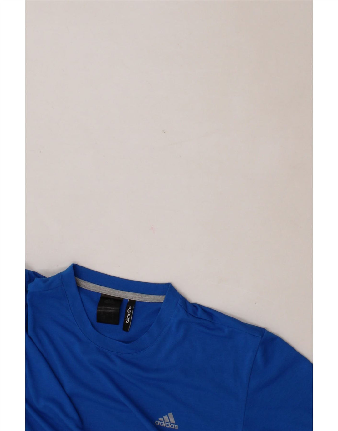ADIDAS Mens Climalite T-Shirt Top Medium Blue Polyester Vintage Adidas and Second-Hand Adidas from Messina Hembry 