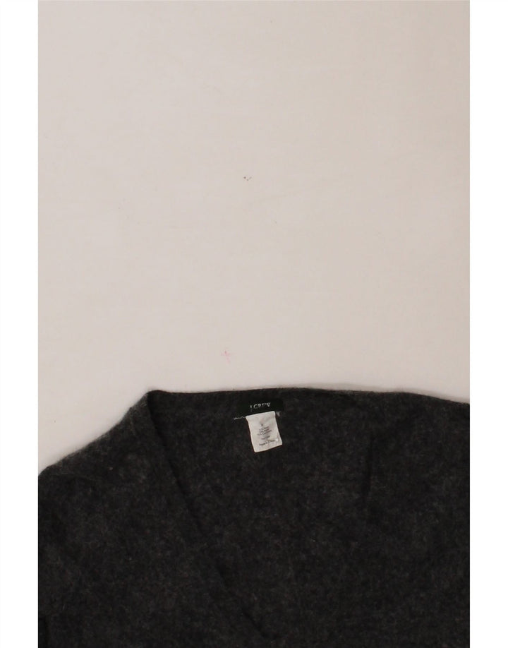 J. CREW Girls V-Neck Jumper Sweater 9-10 Years Small Grey Wool Vintage J. Crew and Second-Hand J. Crew from Messina Hembry 