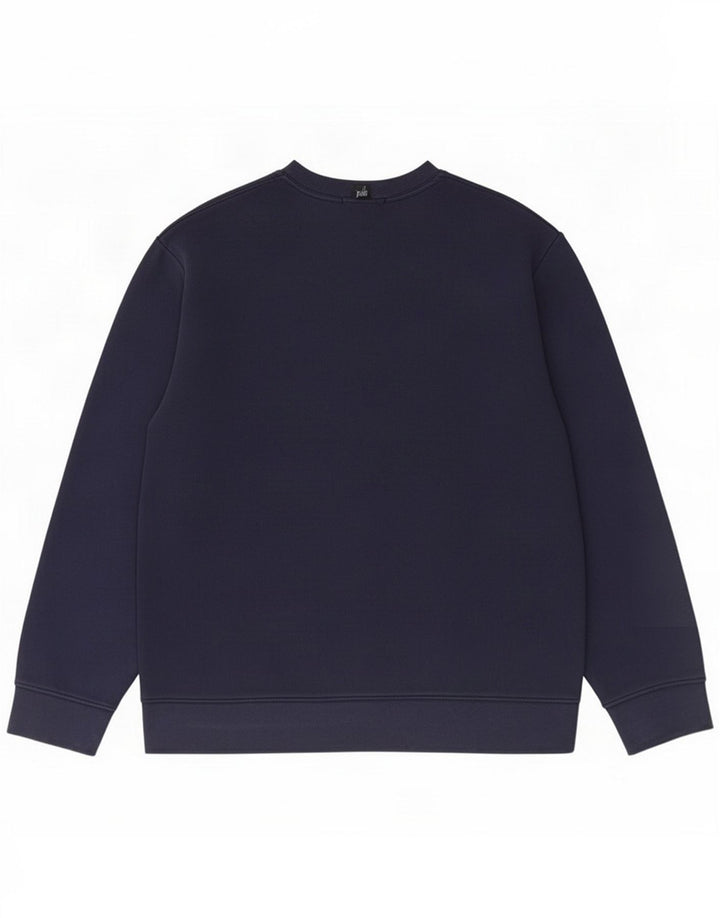 Lee Herre Grafisk Sweatshirt Jumper Large Navy Blue Cotton