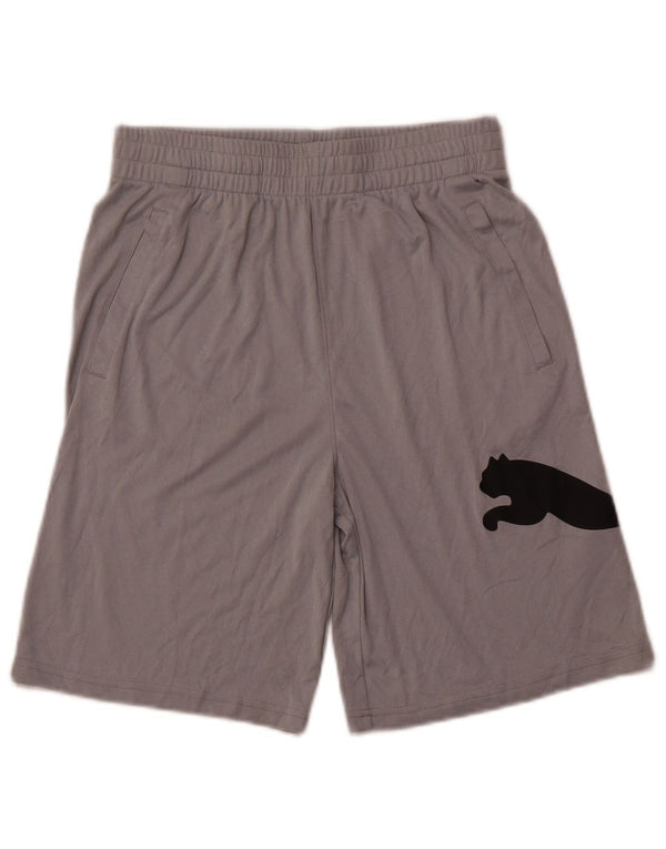 PUMA Graphic Sportsshorts til drenge 13-14 år XL Grå