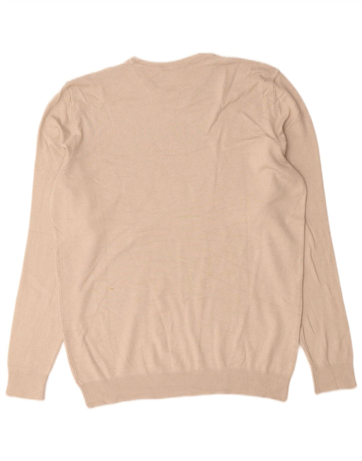 Zara Herre sweater med rund hals, lille beige